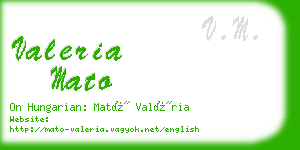 valeria mato business card